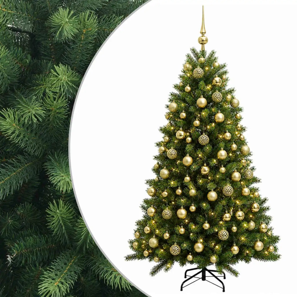 Albero di Natale Artificiale con Palline 240 cm 300 LED 3466576