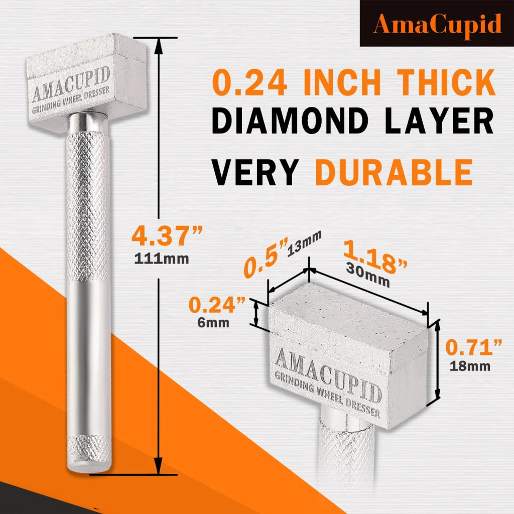 Utensile di affilatura per dischi diamantati, 111 mm, 6 carati