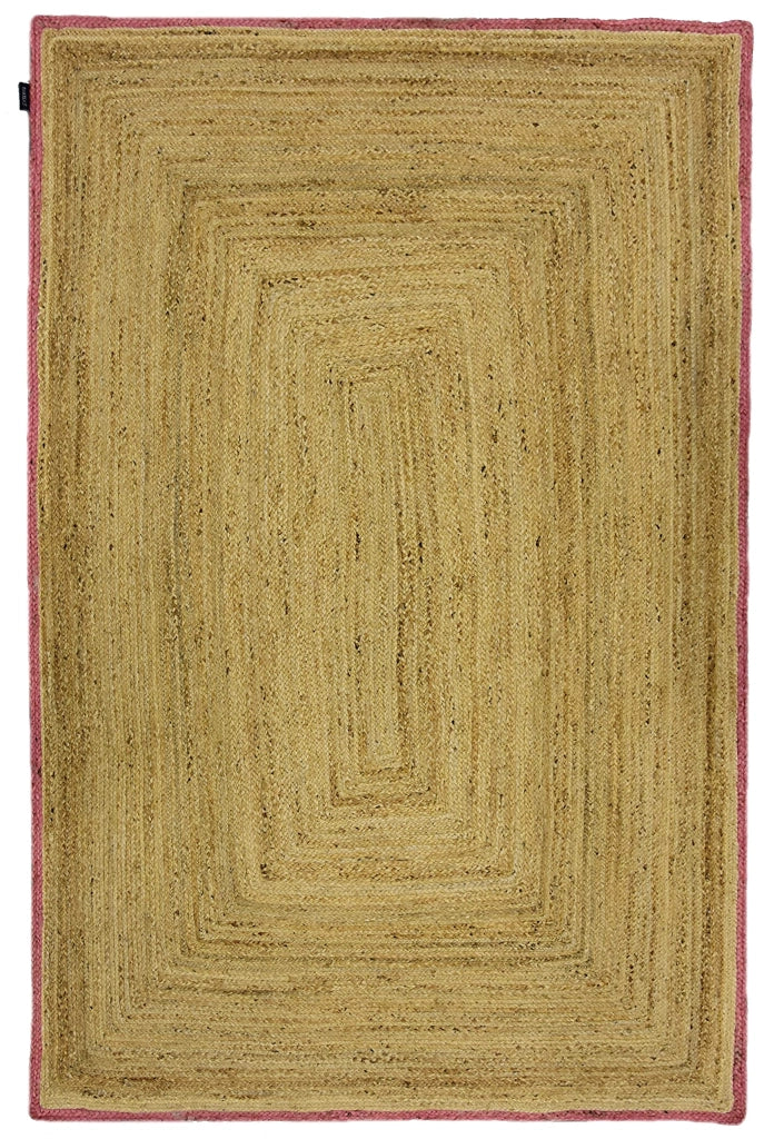 Tappeto Houston, color rosa, 120x180 cm, in juta, stile boho