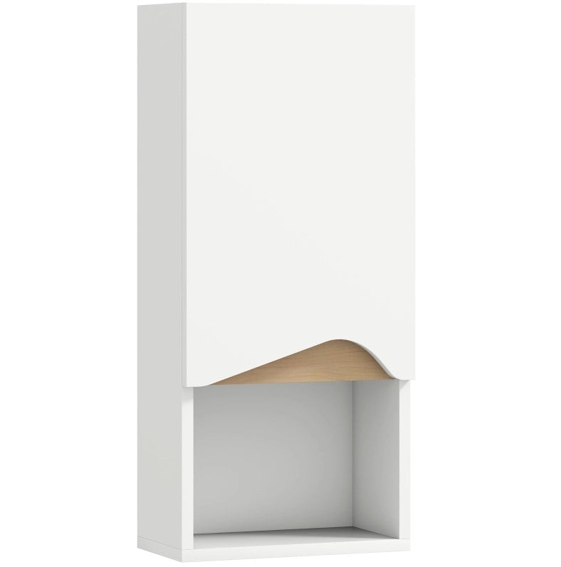 Pensile da bagno 30 x 17 x 67 cm bianco, salvaspazio