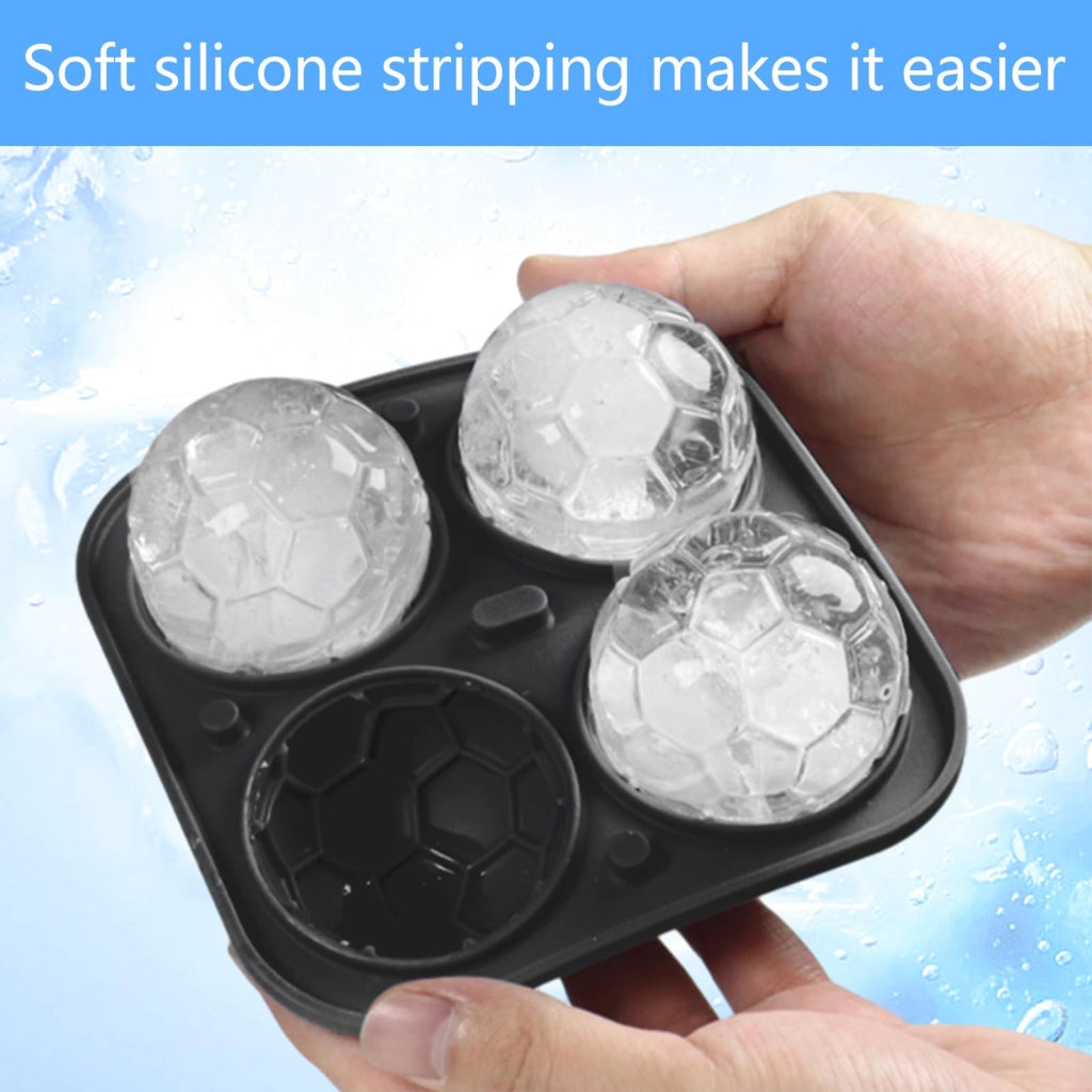 Stampo in silicone per cubetti di ghiaccio, diametro 5,5 cm, con coperchio, privo di BPA