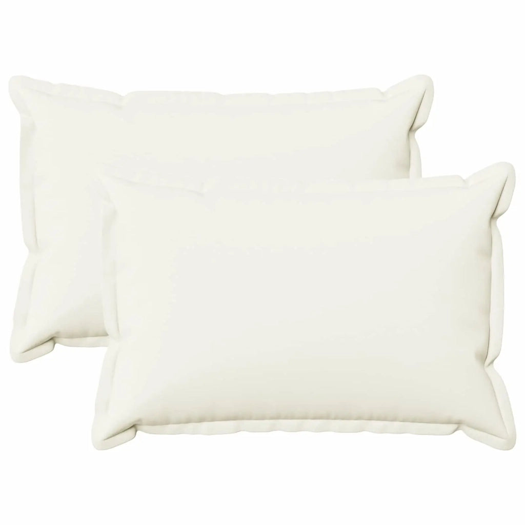 Cuscino da Lanciare 2 pz HOUTEN Bianco 50 x 70 cm Lino 935497