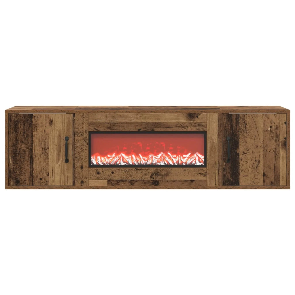 Caminetto elettrico Legno antico 140,5 x 30 x 39 cm 8021005