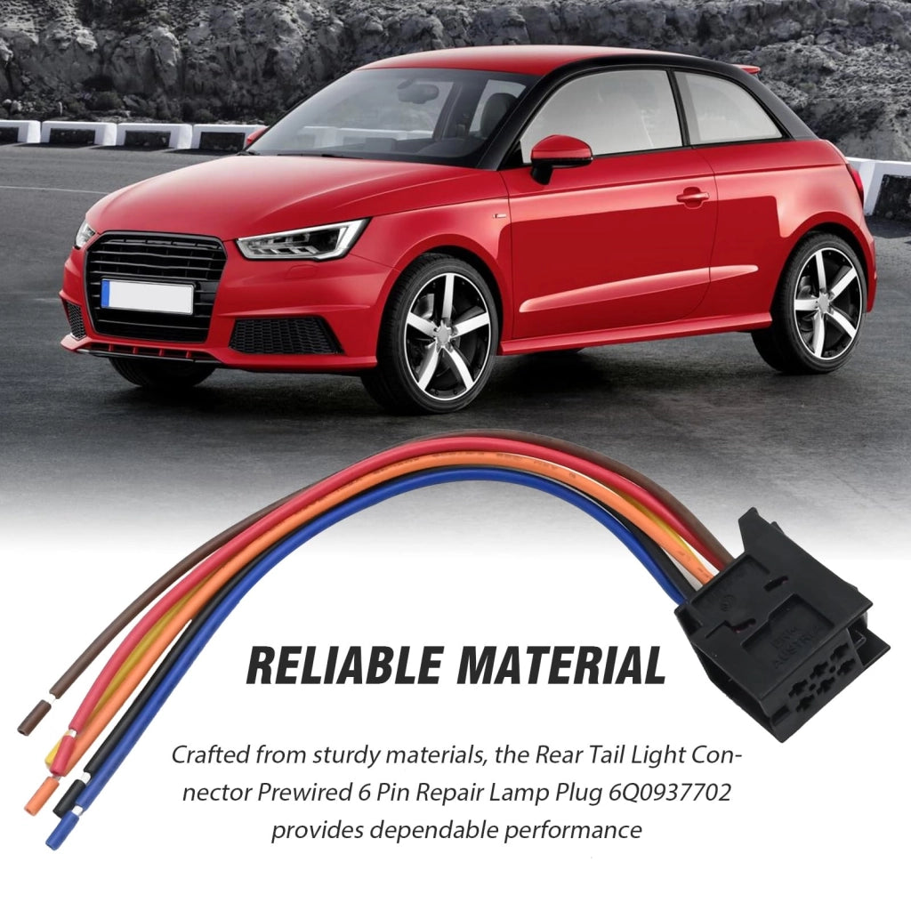 Connettore per luce posteriore a 6 poli, lunghezza 15 cm, per Audi A1 Q3