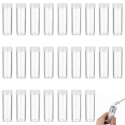 25 provette in plastica trasparente da 7 ml, graduate, per crioconservazione