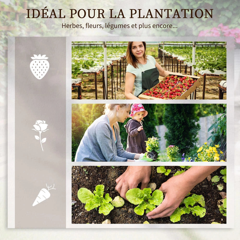 Set da 5 Fioriere da Giardino e Orto Rialzato in Acciaio Verde Modulabile e Robusto per Piante Fiori e Verdure
