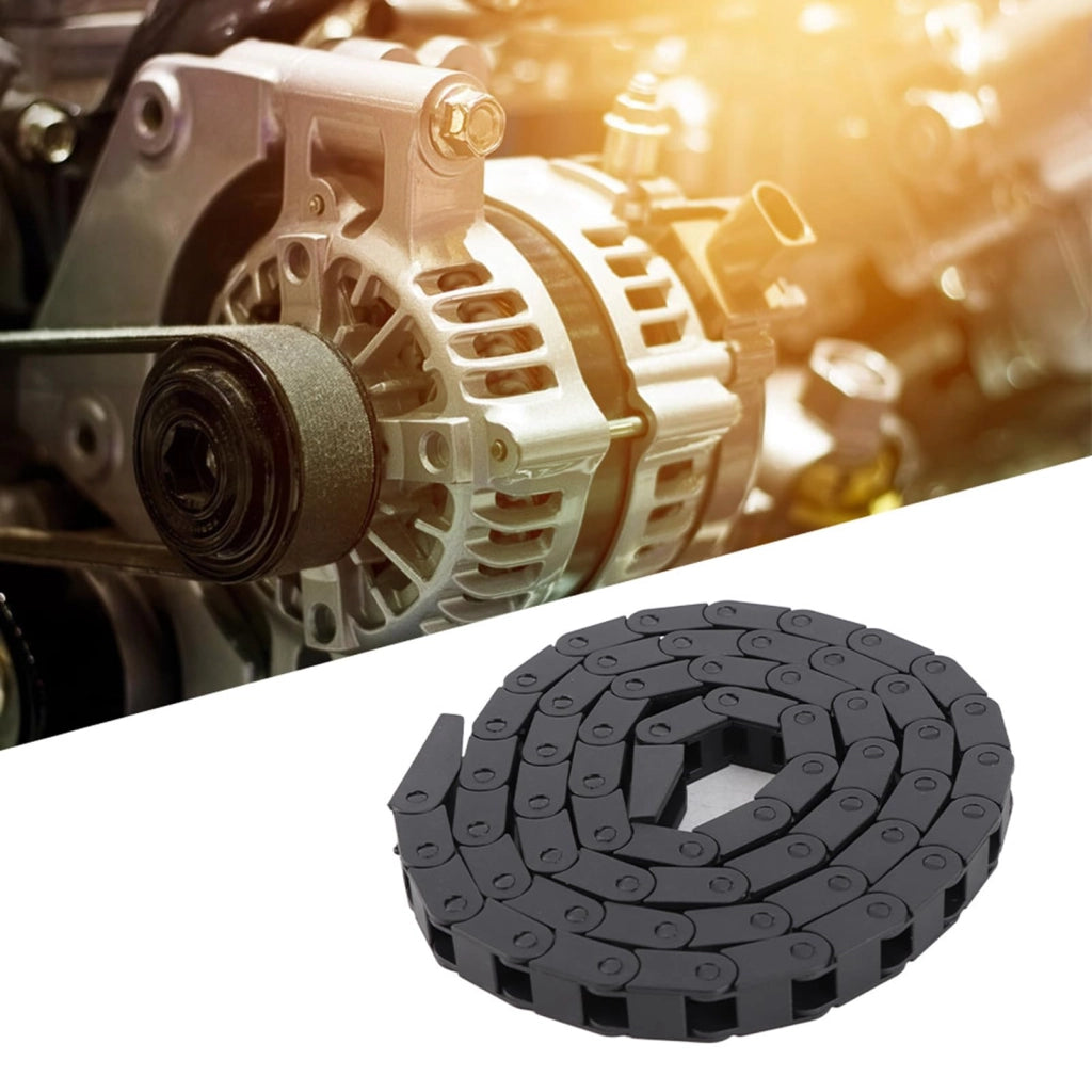 Catena portacavi 7x7 mm, nera, in nylon, per stampanti 3D e macchine CNC