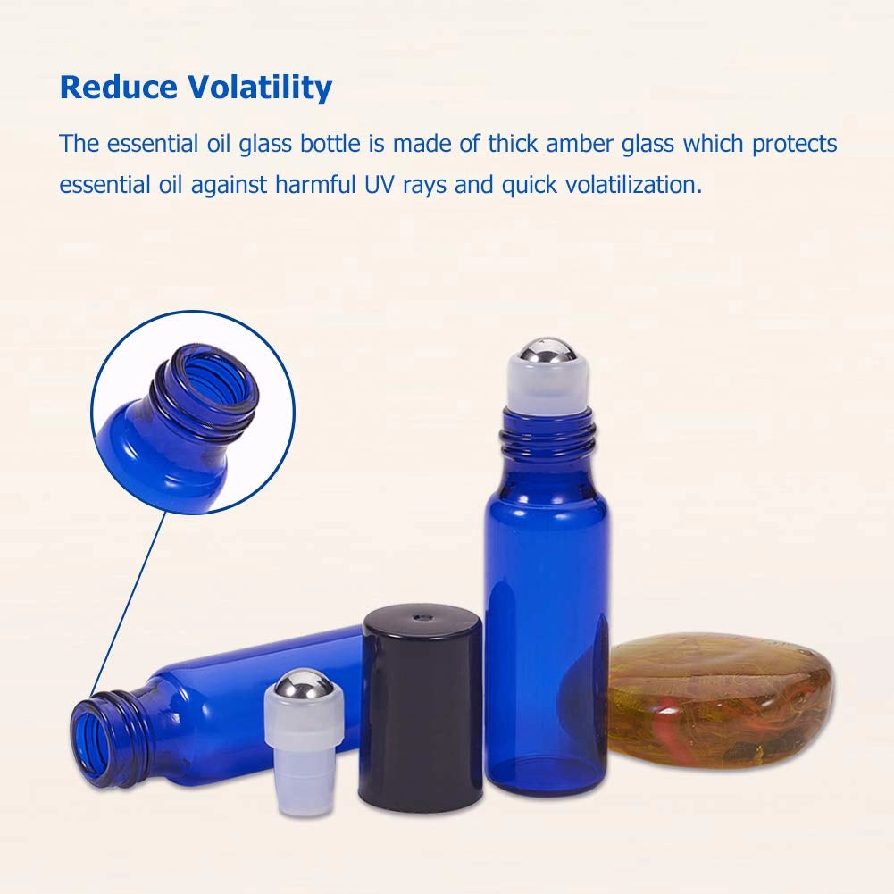 Set da 5 ml con 30 flaconi di vetro, dotati di rotelline, pipette e imbuti