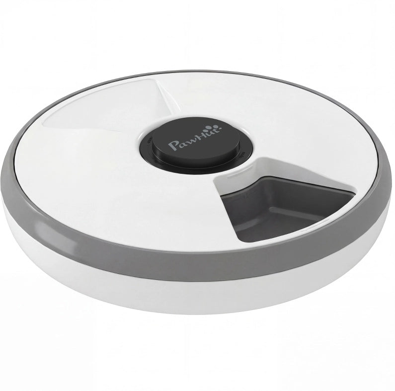 Distributore automatico di cibo per gatti 31,5 x 31,5 x 8,3 cm grigio LED