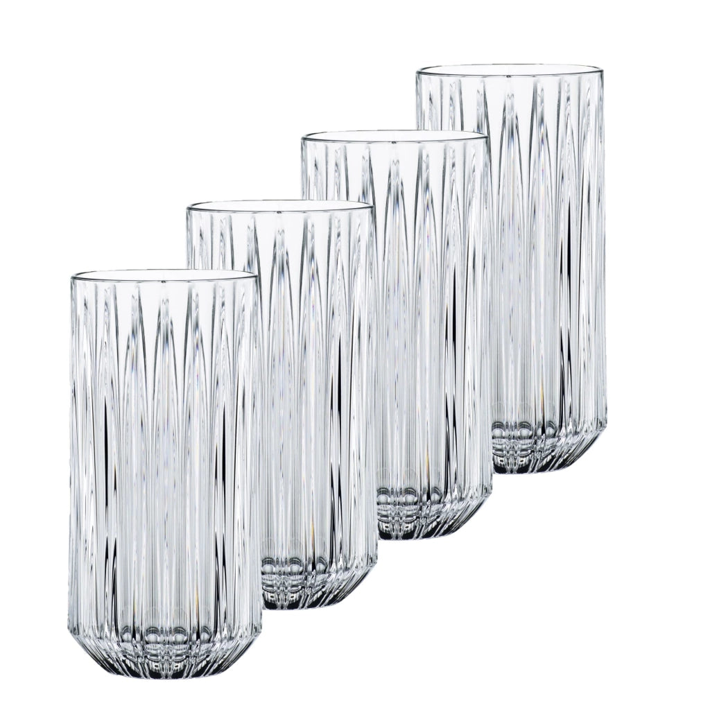 Set da cocktail, 4 pezzi, bicchieri in cristallo, capacità 375 ml, modello Jules