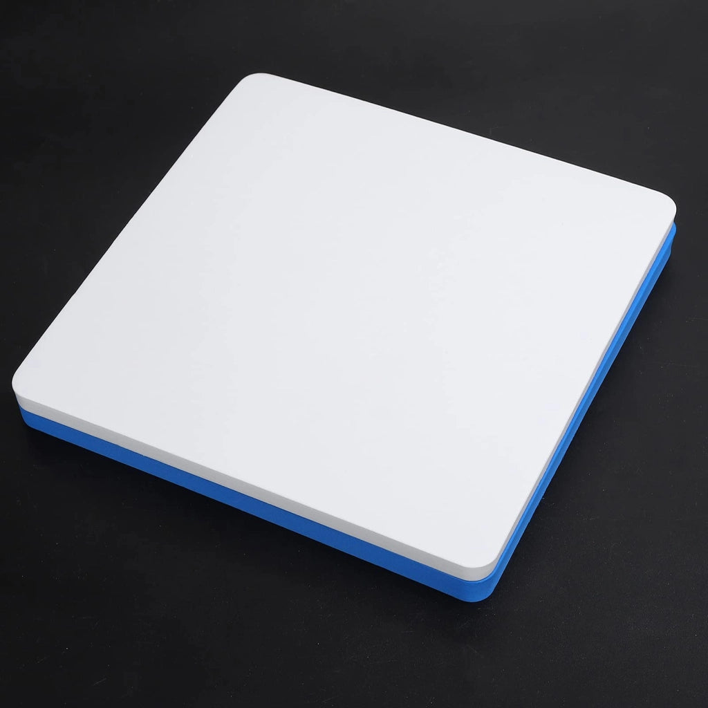 Tappetini per teglie da torta fondant, 2 pezzi, 20x20 cm, blu e bianco