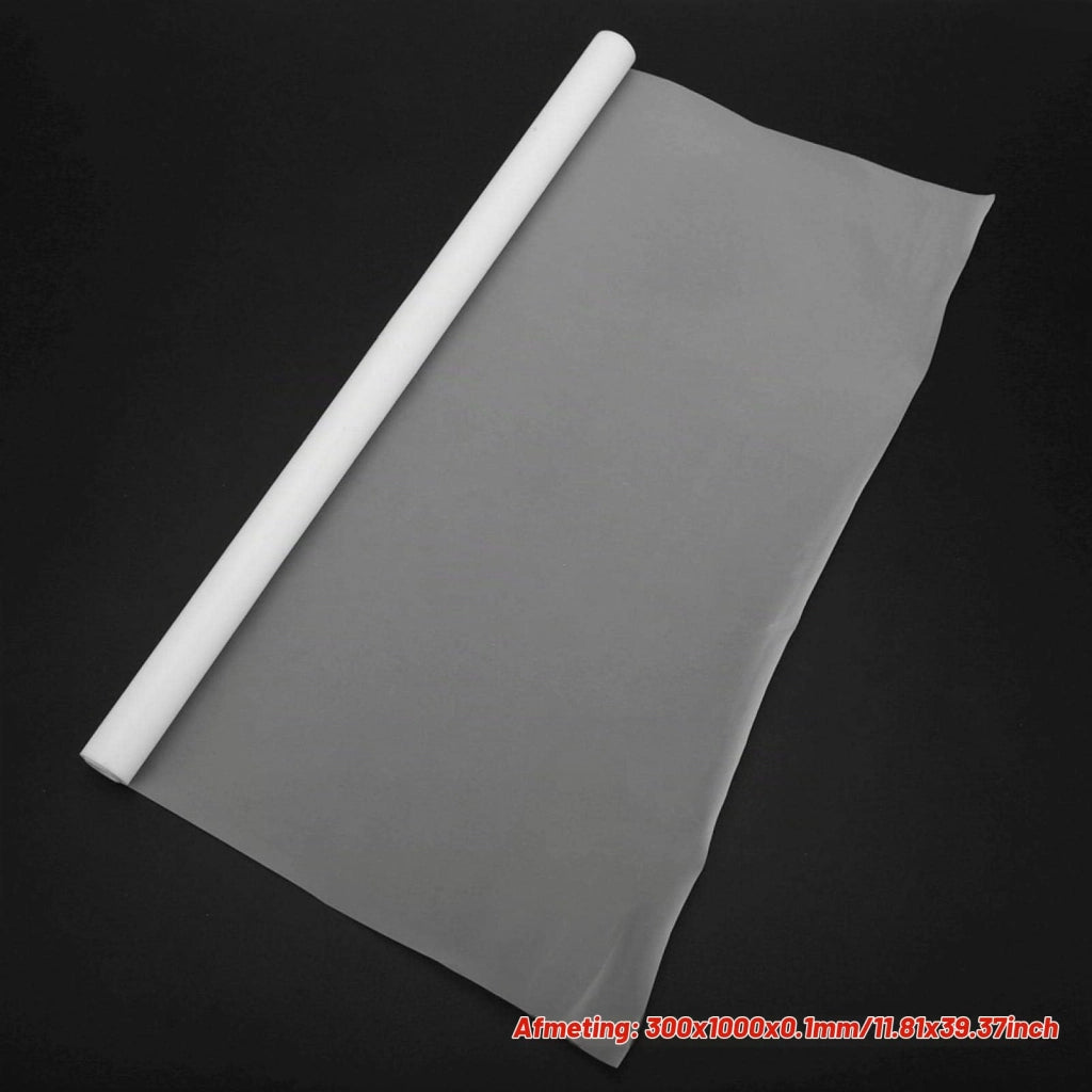 Foglio di PTFE, dimensioni 0,1 x 300 x 1000 mm, colore bianco, resistente al calore