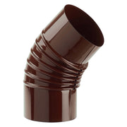 GOMITO SMALTATO PER STUFE ø 13 - 45° colore marrone