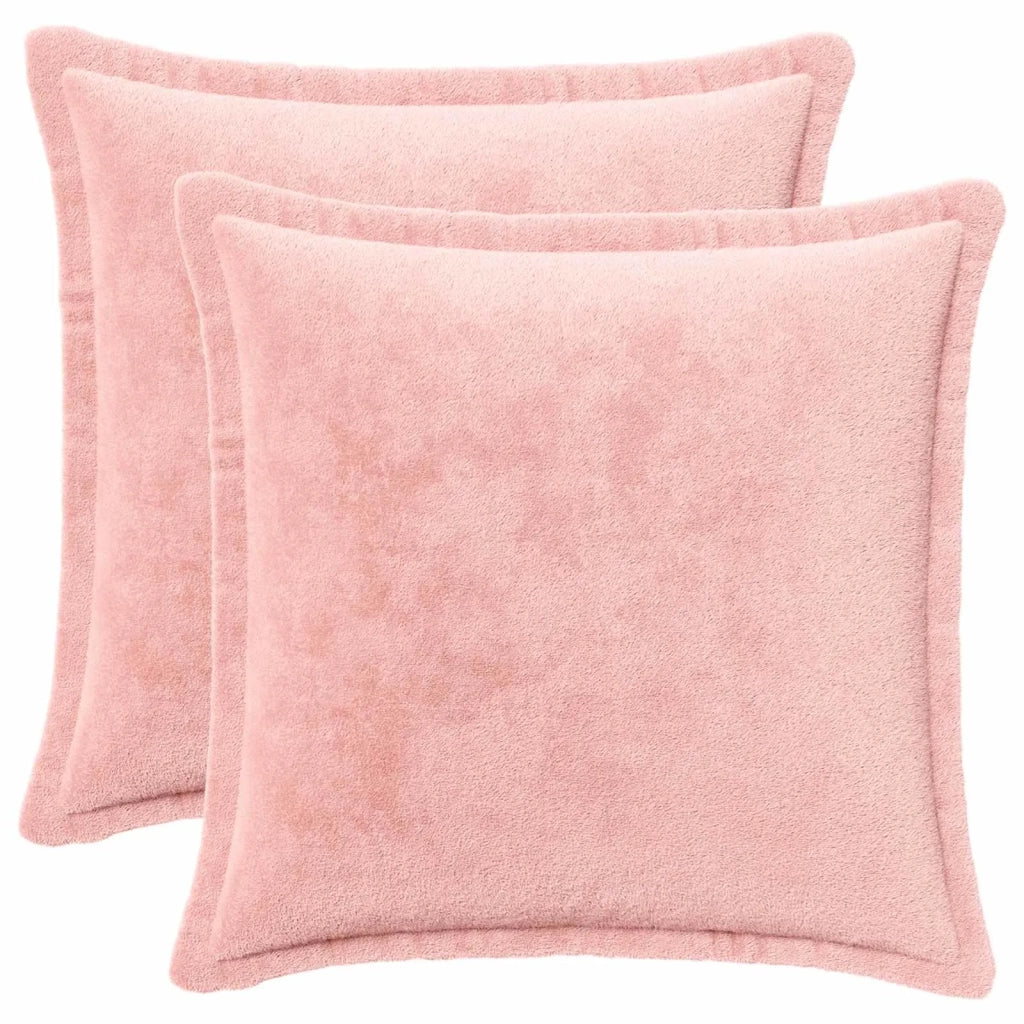Federa 2 pz HOUTEN Rosa 45 x 45 cm Flanella 918886