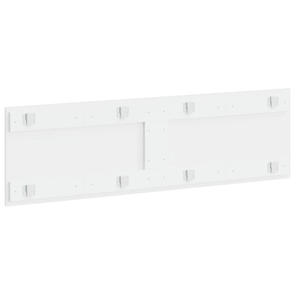 Testiera da Muro ZWOLLE Bianco Lucido Legno ingegnerizzato