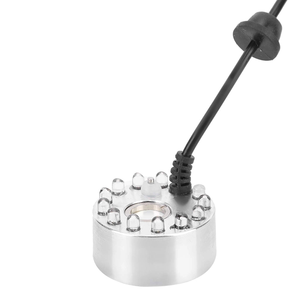 Fontana da tavolo in resina con luci LED e effetto nebbia, dimensioni 18,5x14,2x20 cm