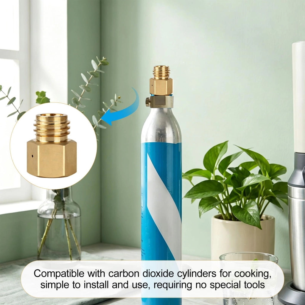 Adattatore CO2 da TR21-4 a TR21-3, in ottone, 1 pezzo, 207 bar
