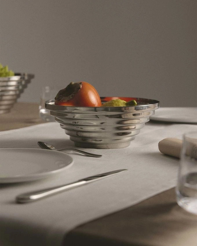 MAYA, Cestino Rotondo, Alessi Colore: Cromato