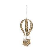 Mongolfiera luminosa LED oro e bianco caldo da esterno 30 × 30 × H60 cm