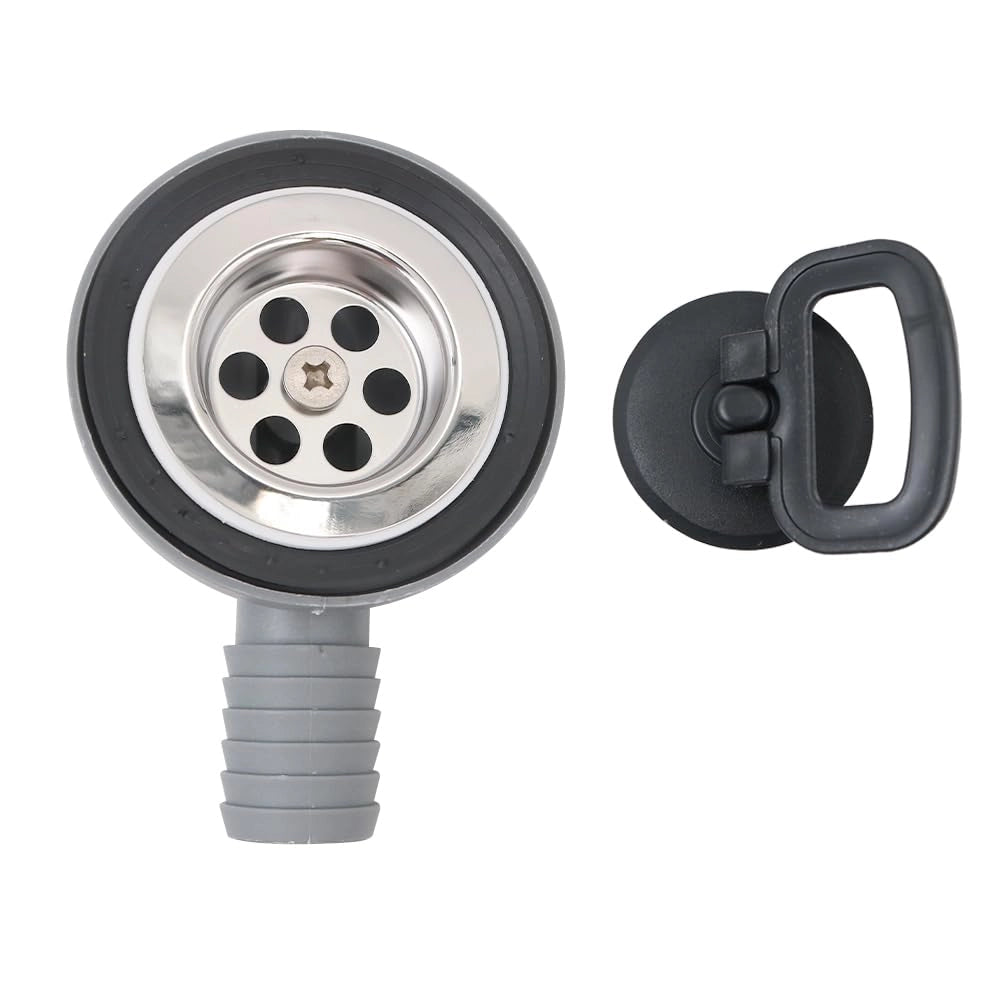 Kit di scarico in acciaio inossidabile a 90° per lavabo, attacco da 50 mm