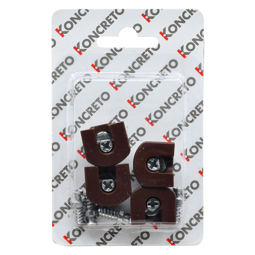 GIUNZIONE ECCENTRICA RIVESTITA IN PVC CON TIRANTE mm.20 con tirante legno - pz. 4