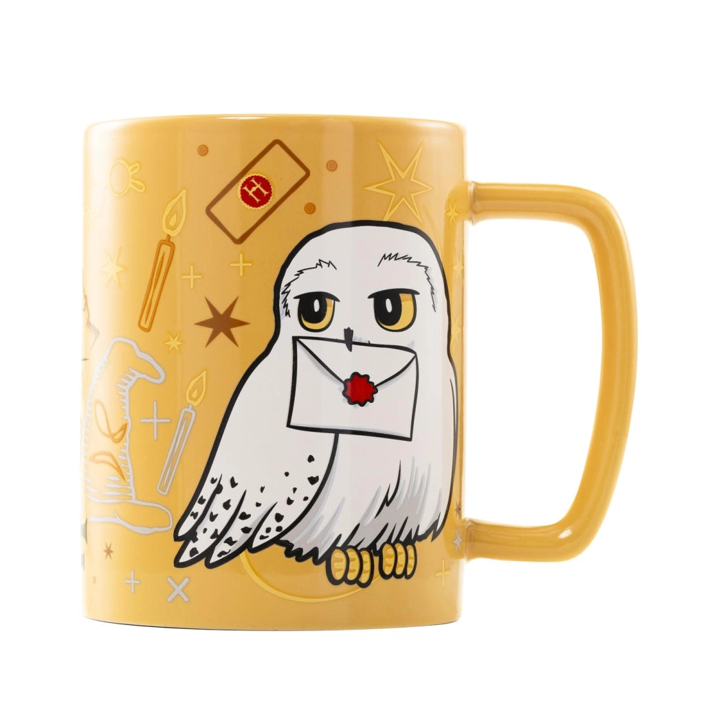 Harry Potter, bicchiere morbido a forma di Hedwig, 440 ml, oggetto da collezione
