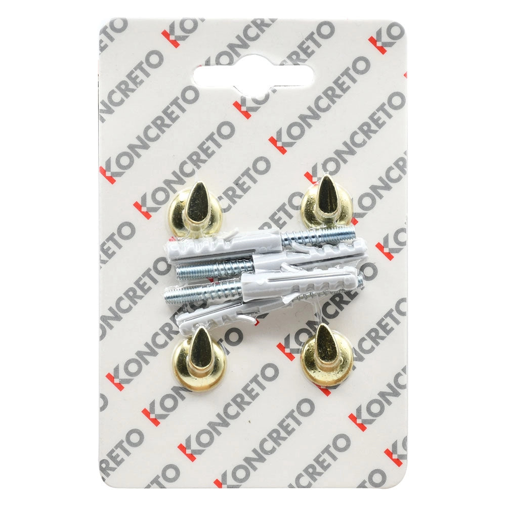 APPENDITUTTO TONDO 1 POSTO oro - 4 pz.