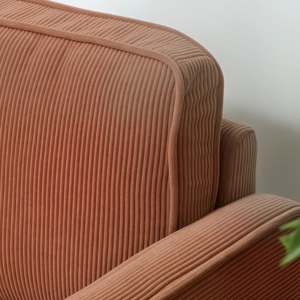 Divano 2 posti 117x63x79 cm con contenitore, piedi in legno e cuscini sfoderabili