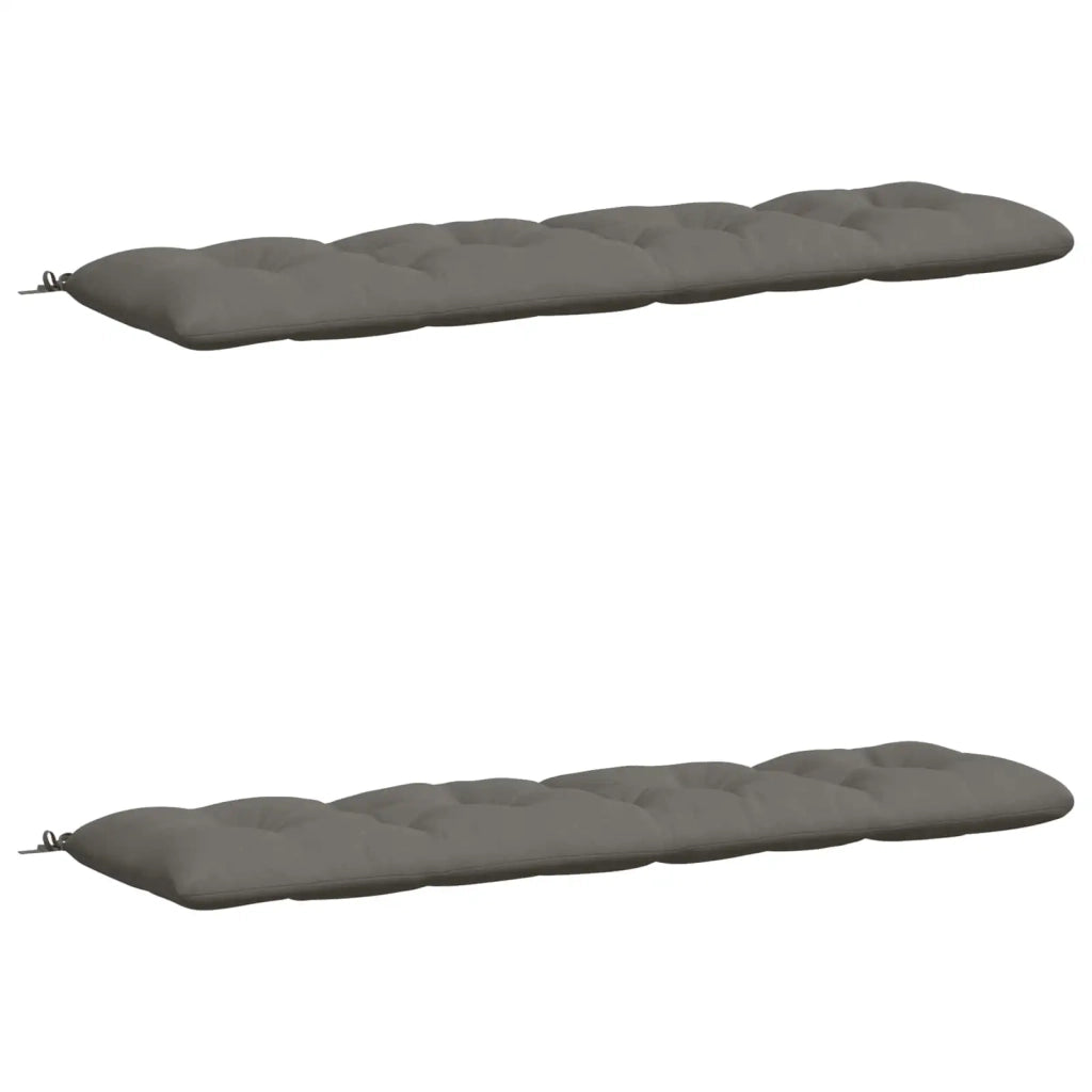 Cuscini per Panchina VIANEN 2 pz 100% Poliestere Grigio 953323