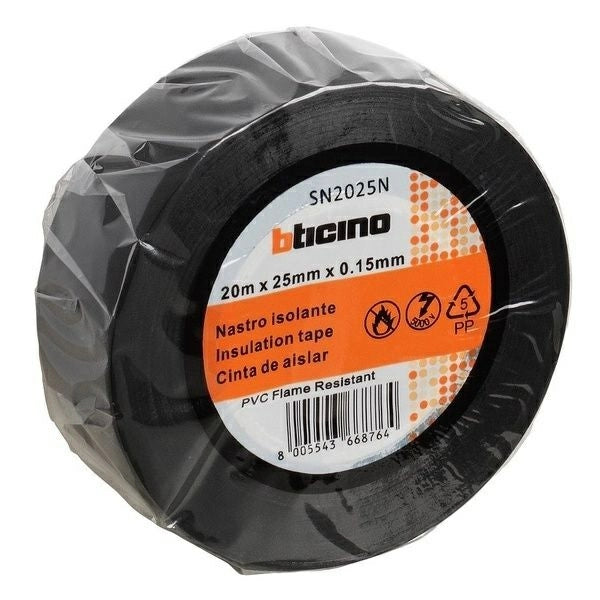NASTRO ISOLANTE ELETTRICO 20MT NERO 25MM - BTICINO