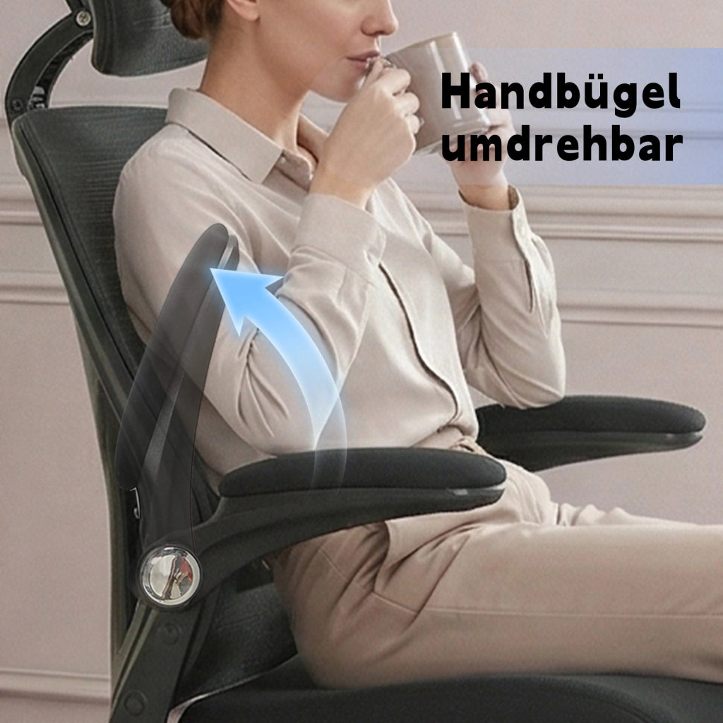 Sedia da ufficio ergonomica 62 x 48,5 x 129 cm nera, seduta in schiuma pieghevole