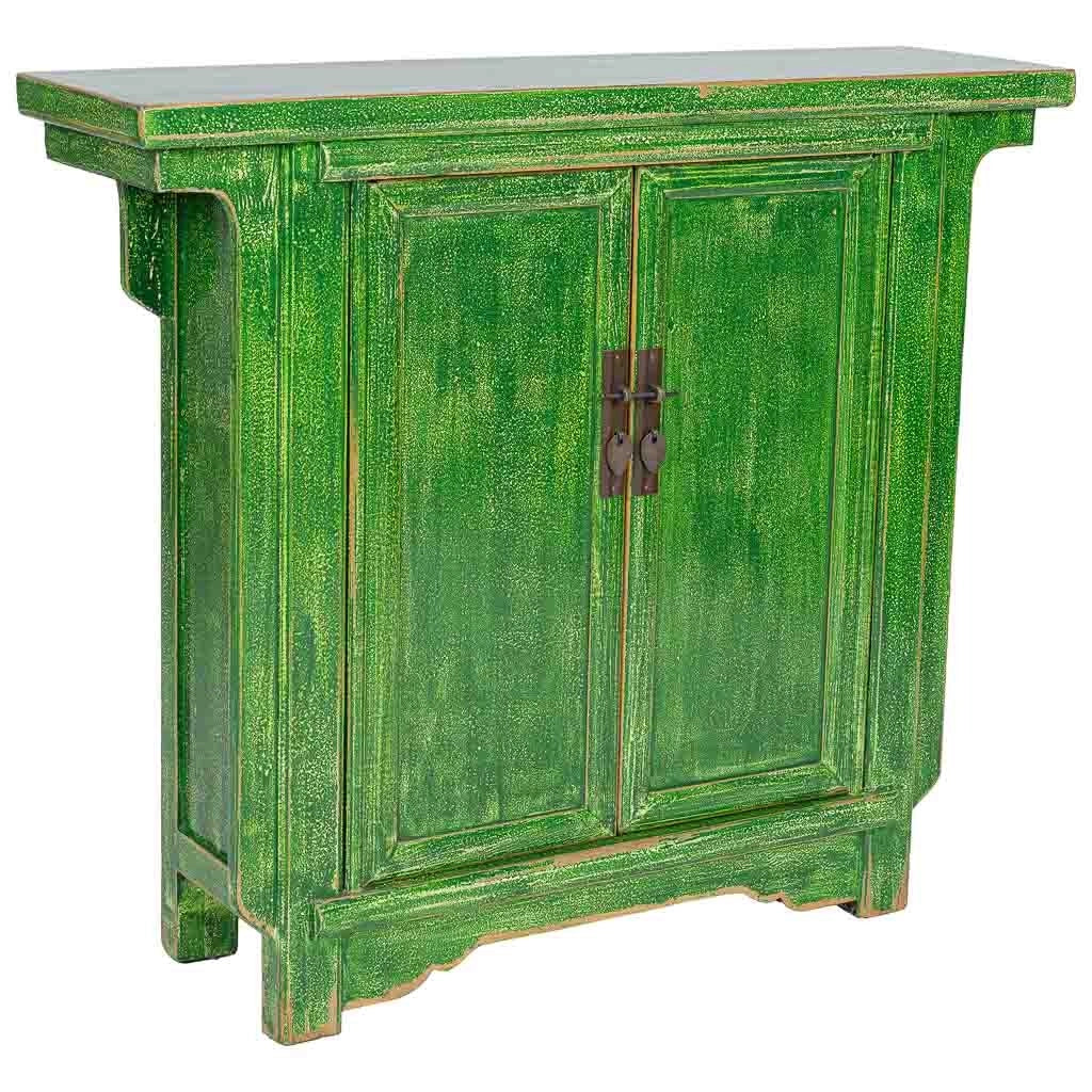 Appendiabiti da ingresso in legno verde 100x28x86h cm