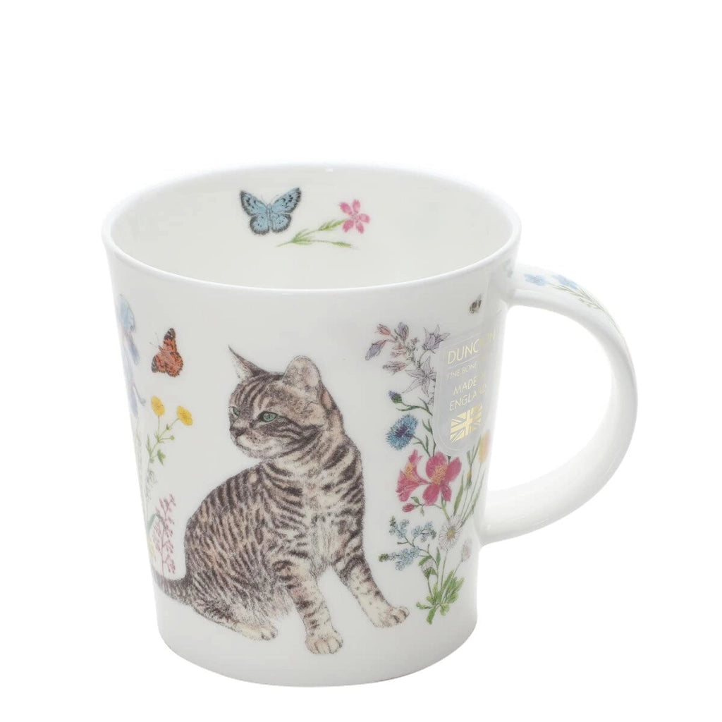 Tazza da caffè in porcellana fine con motivo di gatti, capacità 0,32 litri, marca Lomond