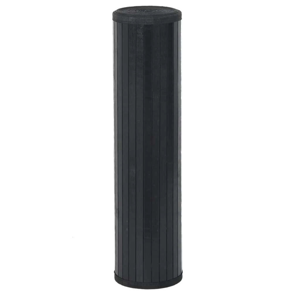 Tappeto Rettangolare Nero 60x300 cm in Bambù