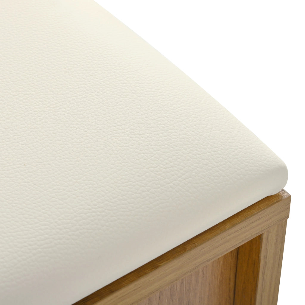 Mobile da ingresso 140 × 35 × 133 cm con scarpiera panca specchio e 4 ganci in pannello di particelle naturale
