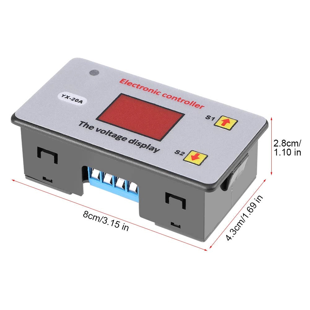 Interruttore di protezione da sottotensione da 12V, automatico, 20A, con indicatore LED