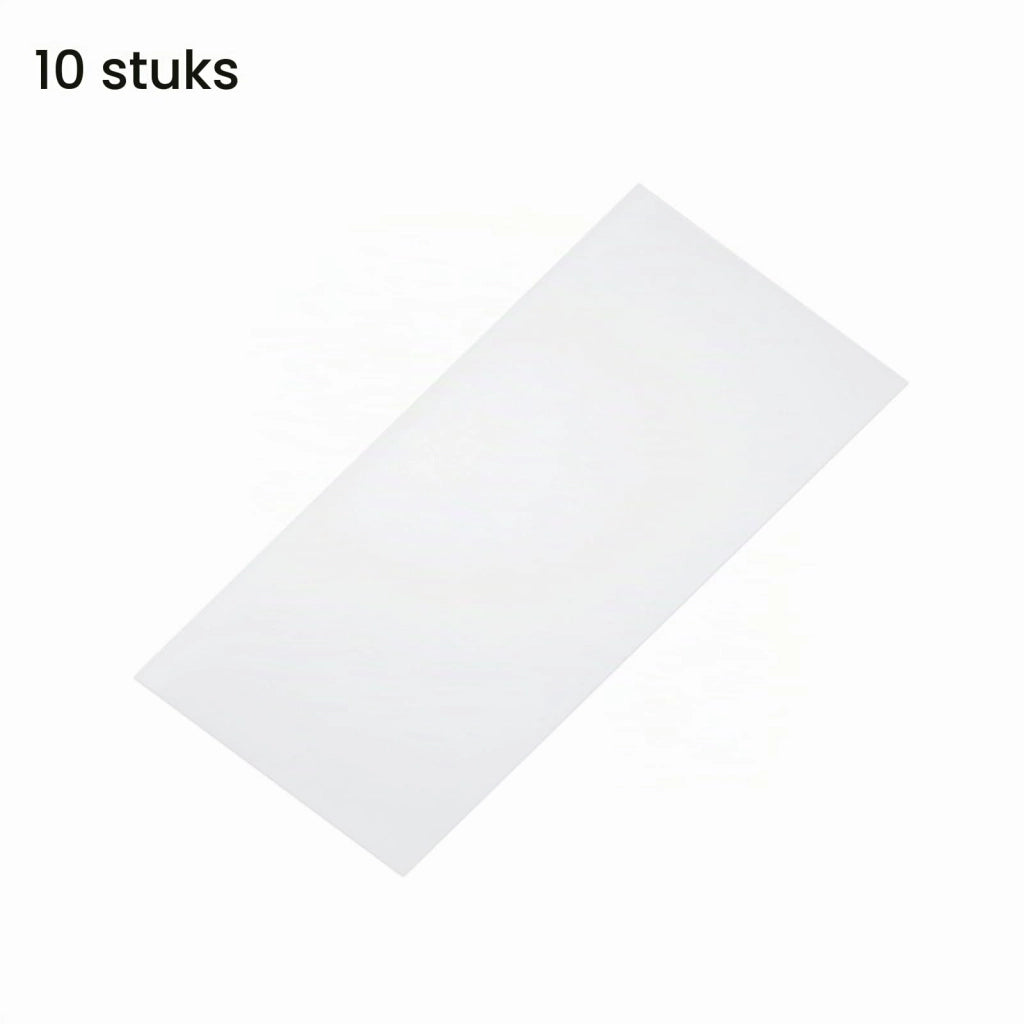 Lastre di plastica, 10 pezzi, dimensioni 20,3 x 10,2 x 0,3 cm, trasparenti