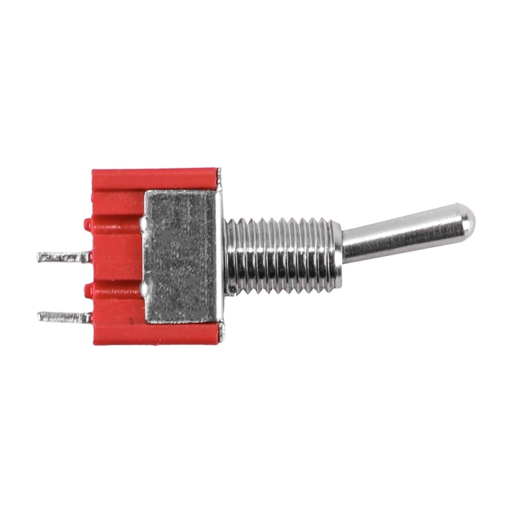5 interruttori miniaturizzati SPST, 2A 250V, connettore a 2 poli, per montaggio con foro di 6 mm, funzione on/off