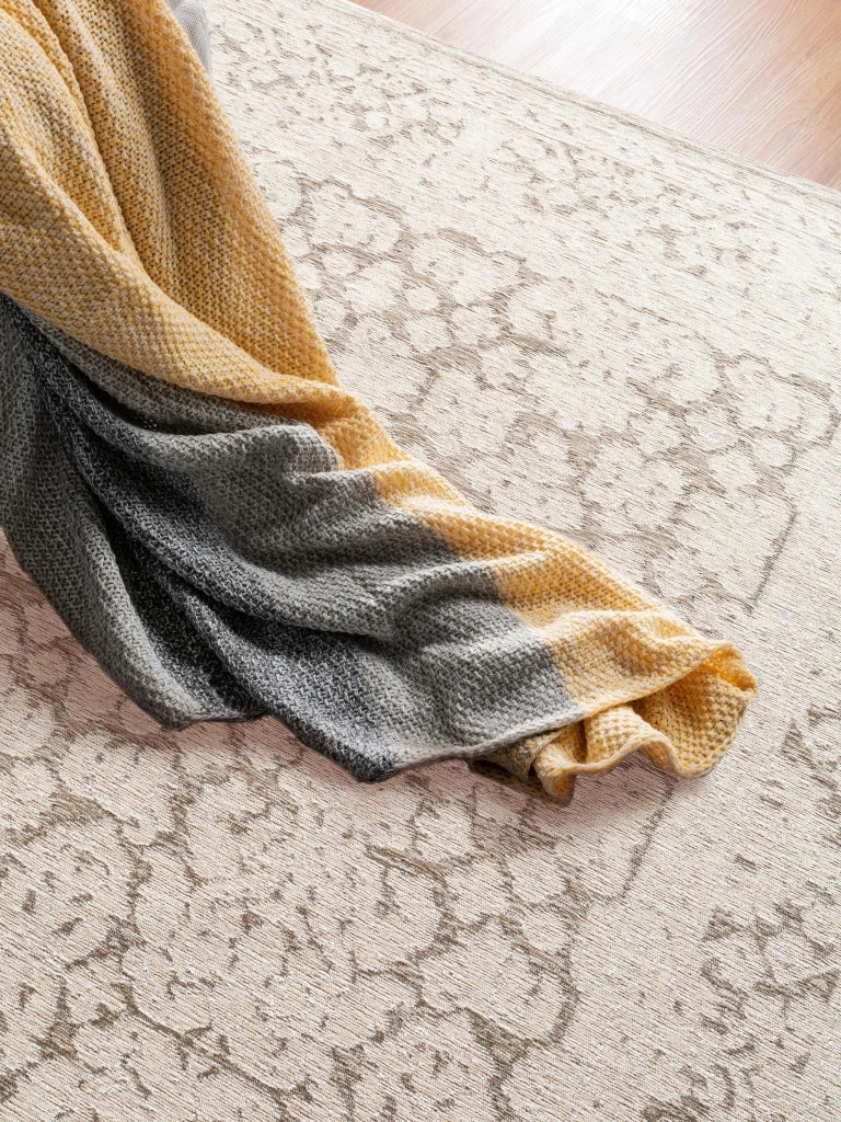 Tappeto rettangolare in tessuto, modello Tosca, colore grigio, dimensioni 115x180 cm