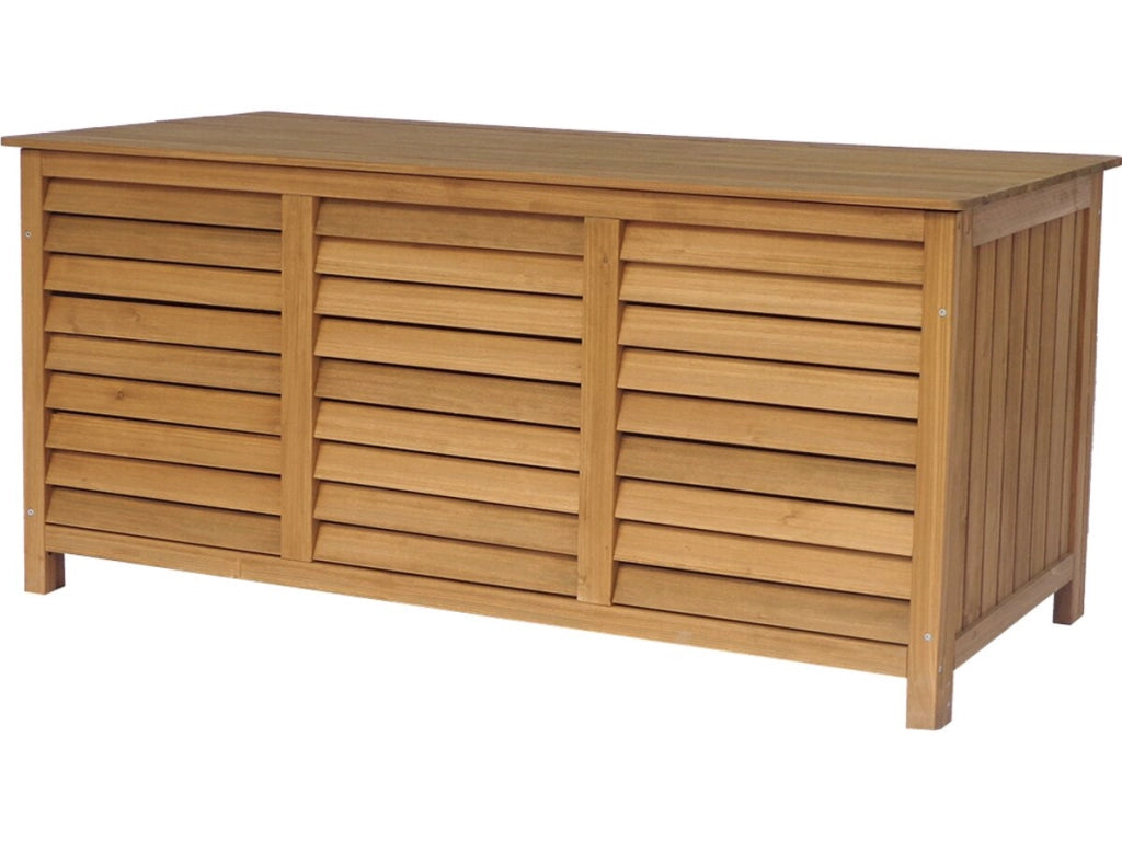 Cassapanca da giardino in legno "Macao" - 130 x 64 x 60 cm - Marrone