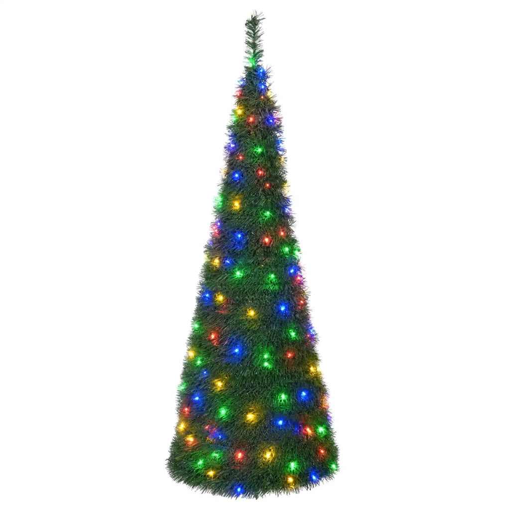 Albero di Natale LED pop-up 210 cm 200 LED PVC Verde 42055439