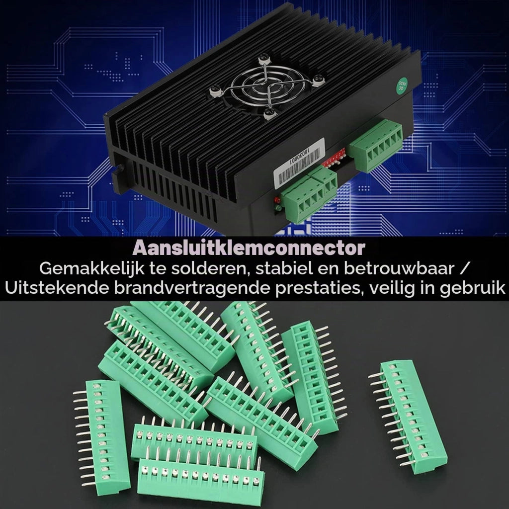 Blocchi di connessione a vite per circuiti stampati a 12 poli, passo di 2,54 mm, confezione da 10 pezzi
