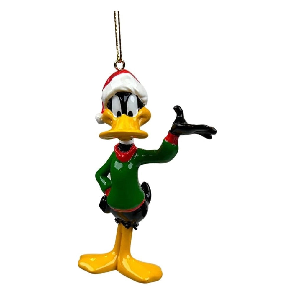 Addobbo daffy duck con cappello di babbo natale 10 cm kurt s. adler