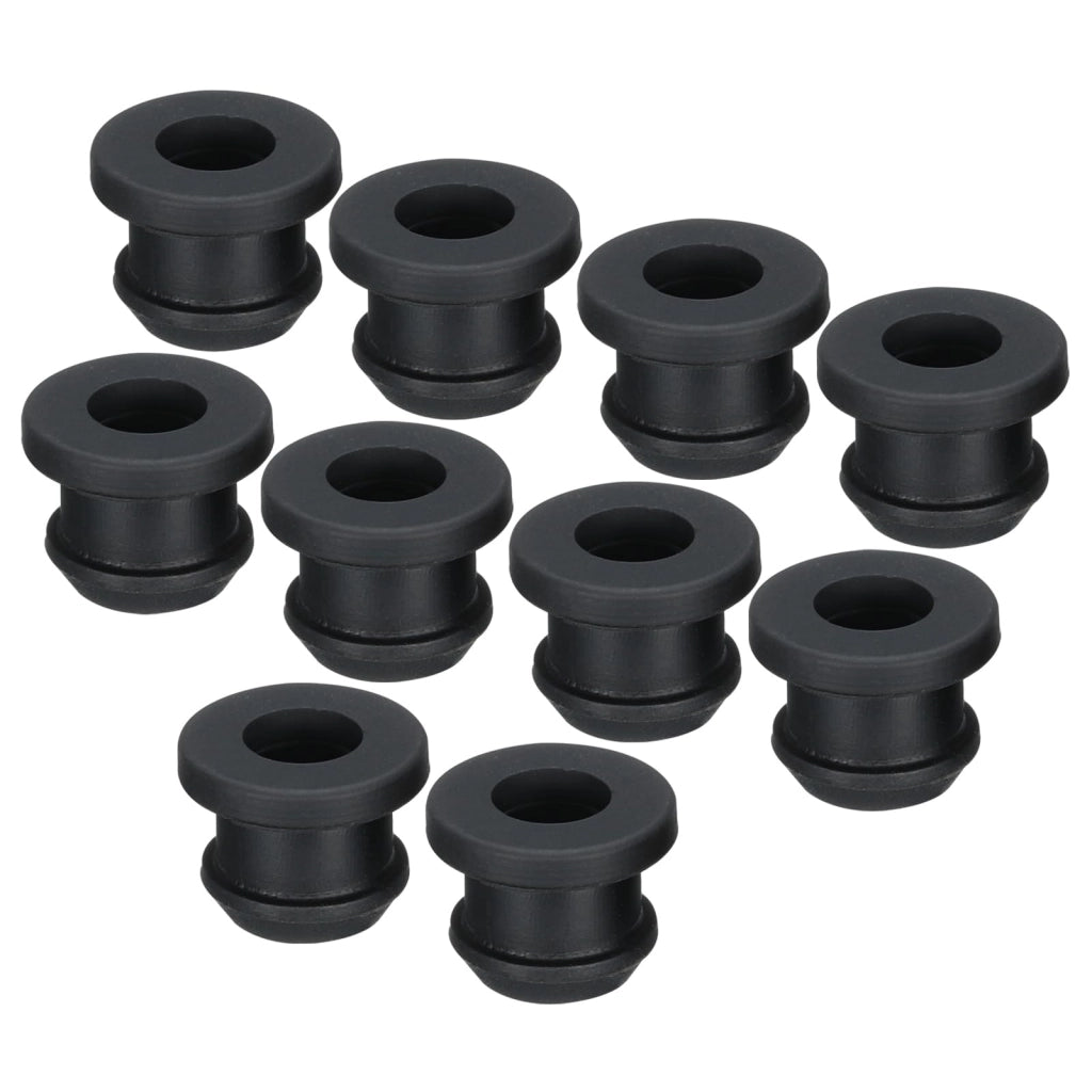 Guarnizioni per cavi in gomma, 10 pezzi, diametro 9,5 mm, colore nero