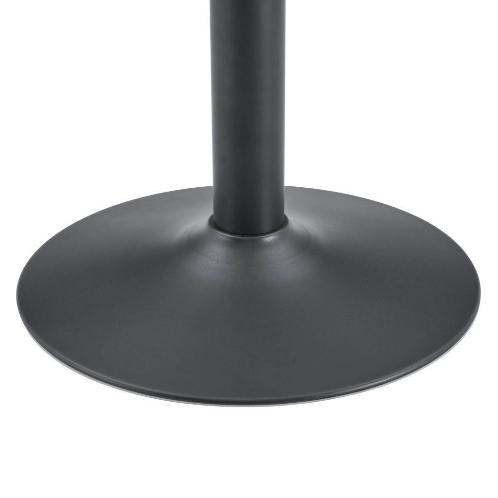 Tavolino da salotto rotondo in vetro temperato di sicurezza; struttura in metallo robusta; nero; 70x45 cm