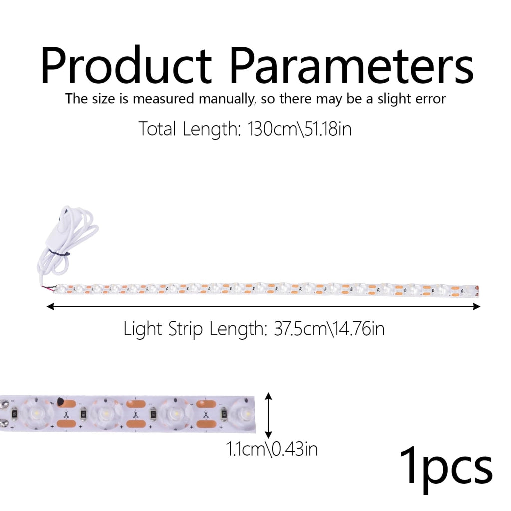 Striscia LED da 24V, 360mm, per stampanti 3D, 6500K, bianco freddo
