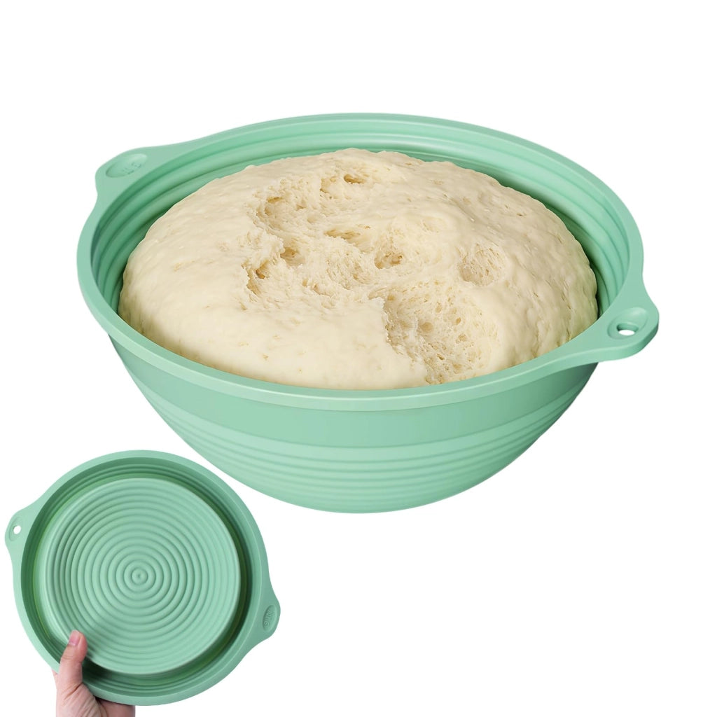 Cesto di silicone verde per la fermentazione, riutilizzabile, confezione singola