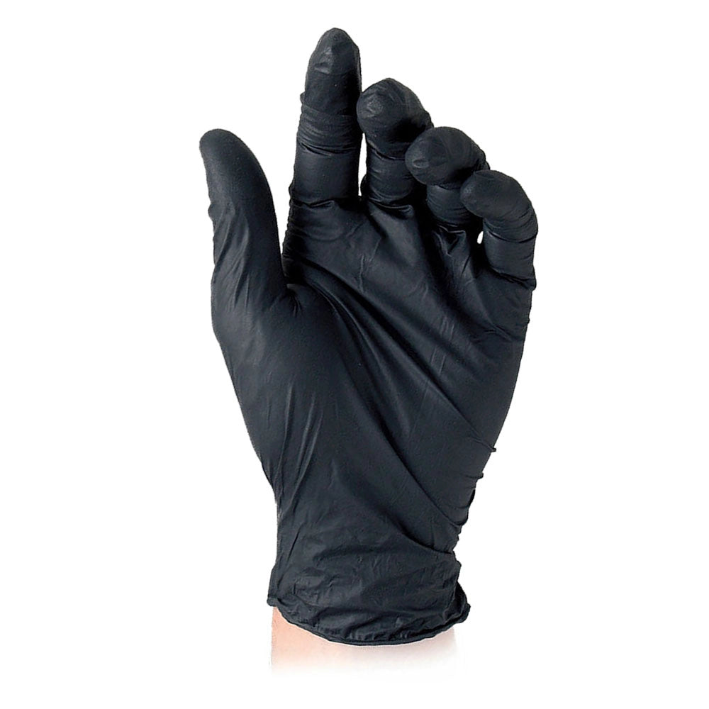 GUANTI NITRILE MONOUSO 'BLACK' M