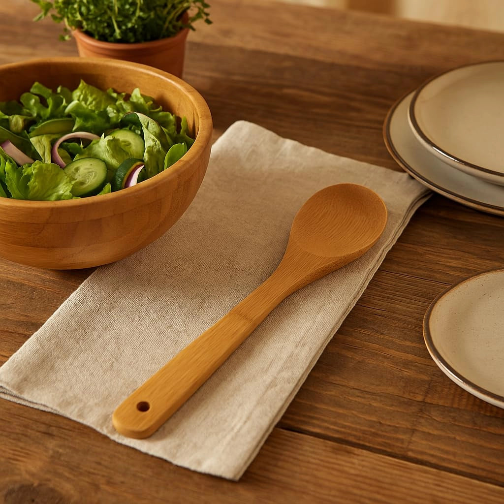 Cucchiaio da cucina in legno, 30 cm, resistente ai graffi, ecologico