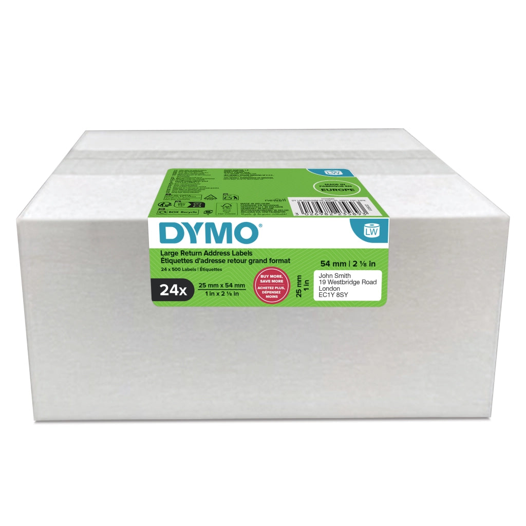 Cf24etichette dymo lw57x32mm bianco - 2223589